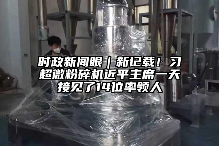 时政新闻眼｜新记载！习芭乐视频在线观看在线下载近平主席一天接见了14位率领人