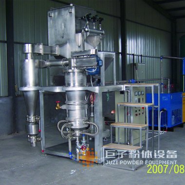 分别是JZL-200型气流粉碎分芭乐视频在线观看在线下载级机和JZL-400型气流粉碎分级机