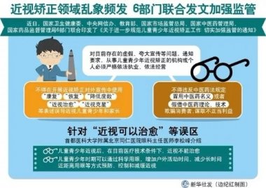 儿童青少年近视芭乐视频在线观看在线下载矫正领域乱象频发
